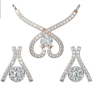 donne orecchino collana impostato stl jcd dettagli pendente orecchini nozze gioielleria stampabile diamante ciondoli borchie combo 3d print model - Mito3D