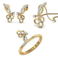 Frauen Ohrring pandant Ring 3dm Schmuck Platin wertvoll leuchtenden Luxus Gold Anhänger Juwel Silber brillant Diamant Mode Schönheit Saphir Ringe Halskette Ohrringe 3d print model - Mito3D