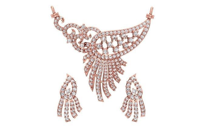 donne orecchino pendente 3dm stl obj fbx esegue rendering dettagli collana gioielleria diamante argento oro stampabile gioiello gemma Fidanzamento ciondoli 3D print model - Mito3D