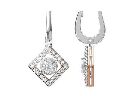 women earring stl obj fbx jcd details earrings jewel hoopsandhuggies luxury solitaire studs engagement jewellery printable gold drop long diamond jewelry 3d print model - Mito3D