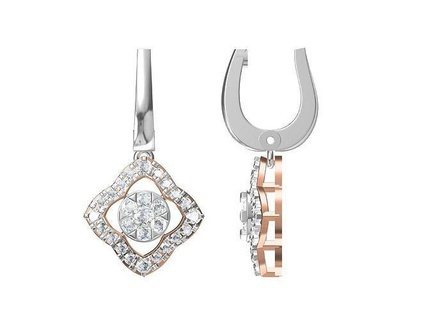 women earring stl obj fbx jcd details earrings jewel hoopsandhuggies luxury solitaire studs jewelry jewellery printable gold drop long diamond 3d print model - Mito3D