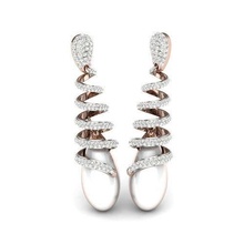 women earrings earring hoop 3dmodel cad jewelry usa canada diamond diamonds emerald 3dprinting 3d delicate ring court gem jewel 3d print model - Mito3D