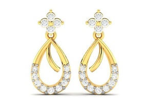 donne orecchini gioielleria stampa 3dprinted stampabile gioiello d'oro moda oro prototipazione argento gemma diamante orecchino anelli design 3d print model - Mito3D