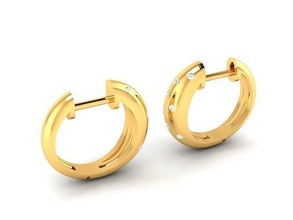 femmes boucles d'oreilles bijoux argent imprimable or bague bijou engagement platine diamant gemme mode beauté engagem boucle d'oreille bracelet 3d print model - Mito3D