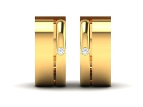femmes boucles d'oreilles or bijoux pierres gemmes mode défi brillant bague boucle d'oreille beauté saphir rubis diamant argent goujat 3d print model - Mito3D
