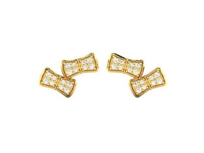 Frauen Ohrringe Schmuck Diamant weiblich druckbar cad exklusiv Gold Ohrring Mode brillant Geschenk Juwel 3dm stl Schädel Kopf 3d print model - Mito3D