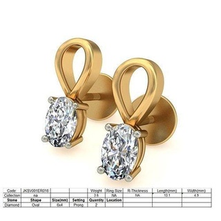 mulheres brincos jóias imprimível gema pregos hoopsandhuggies diamante ouro platina prata jóia Casamento noivado joalheria precioso luxo longo solta 3d print model - Mito3D