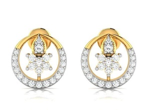 women earrings studs jewellery jewel jeellery hoopsandhuggies gold printable silver gem solitaire diamond luxury shining precious earring platinum jewelry 3d print model - Mito3D