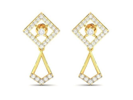 women earrings hoop canada israel jewelry united usa europe huggie diamond lebanon 3d print model - Mito3D