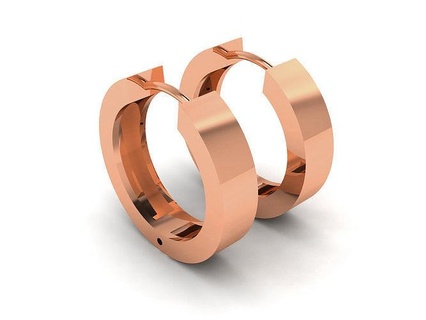 KADIN küpe sade altın mücevher yazdırılabilir çiviler çemberler platin düğün nişan takı değerli lüks düşürmek ışık wt 3d print model - Mito3D
