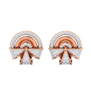women earrings - 1035 jewel hoopsandhuggies luxury solitaire studs diamond long gem silver jewelry wedding engagement jewellery printable gold 3d print model - Mito3D