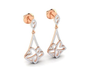 donne orecchini 25 gioiello hoopsandhuggies lusso solitario borchie diamante gemma argento gioielleria nozze fidanzamento stampabile oro 3d print model - Mito3D