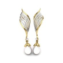 women earrings 3dm render detail 3d print model jewel pearl wedding gem engagement jewellery printable diamond silver gold jewelry sterling white brilliant platinum 3d print model - Mito3D