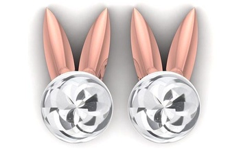 Frauen Ohrringe 3dm stl obj fbx rendert Einzelheiten Mobius 3dmodel 3dearrings 3d Ohrring USA Kanada Diamanten Italien Silber Steine cad Diamant Sterling Juwel einzigartig 3d print model - Mito3D