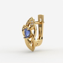 mujer pendientes gemas canalla 3dm stl oro joya joyería imprimible capital solitario Moda belleza Pera anillo brillante plata 3d print model - Mito3D