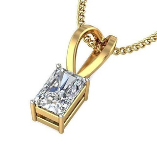 KADIN zümrüt taş kolye 3dm stl obj fbx render detaylar mücevher düğün nişan yazdırılabilir elmas gümüş yuvarlak altın takı beyaz parlak platin lüks değerli kolyeler 3d print model - Mito3D
