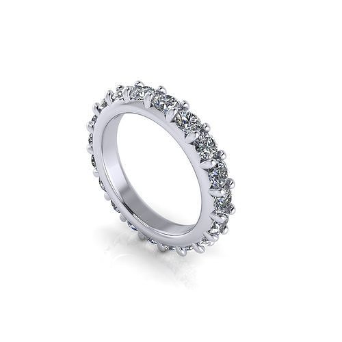 femmes engagement diamant bague r189 bijoux imprimable bijou précieux argent or brillant sterling mode beauté anneaux 3D print model - Mito3D