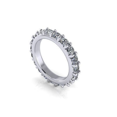 mujer compromiso diamante anillo r189 joyería joya imprimible precioso plata oro brillante libra esterlina moda belleza anillos 3d print model - Mito3D