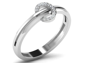 mulheres noivado anel 3dm stl fbx obj render gema Casamento jóia jóias imprimível diamante prata ouro joalheria esterlina branco brilhante platina argolas luxo precioso 3d print model - Mito3D