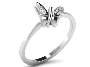 mulheres noivado anel 3dm stl fbx obj render argolas gema Casamento jóia jóias imprimível diamante prata ouro joalheria esterlina branco brilhante platina precioso luxo 3d print model - Mito3D