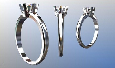 femmes engagement bague 3dm stl fbx obj rendre 3d impression modèle or diamant bijoux argent brillant sterling goujat gemme bijou blanc mariage 3d print model - Mito3D