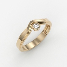mulheres noivado anel 3dm stl Casamento joalheria casamento ouro jóia imprimível prata gema solitário jóias diamante 3d print model - Mito3D