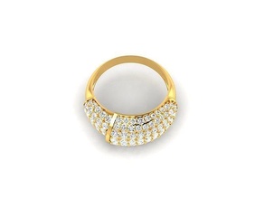 Frauen Engagement Hochzeit Ring Schmuck Band Frauenring wertvoll Gold druckbar Diamant Mode Ringe Bulk Sammlung Solitär 3d print model - Mito3D