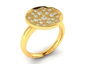 mujer compromiso boda anillo anillos solitario libra esterlina imprimible diamante platino brillante joya joyería plata delicado ligero oro blanco 3d print model - Mito3D