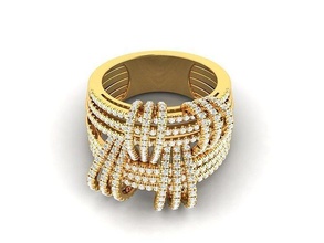 KADIN nişan düğün yüzük 3dm stl obj fbx vermek detaylar 3dprinted tasarım moda altın mücevher takı yüzükler gümüş elmaslar 3d print model - Mito3D