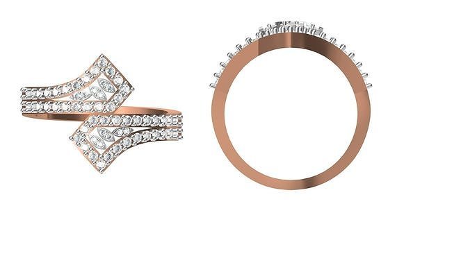 mulheres noivado Casamento anel stl jcd detalhes joalheria platina solitário argolas ouro moda diamante nupcial aniversário promessa 3D print model - Mito3D
