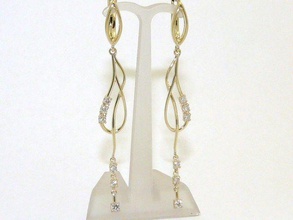 women hanging earrings stones jewelry 3d model various models 3d print model - Mito3D