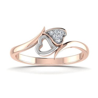 mujer corazón diamante anillo 3dm stl detalles anillos Boda compromiso joya joyería imprimible oro plata platino lujo precioso 3d print model - Mito3D