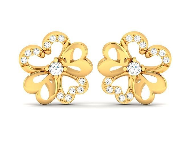 women heart earrings jewelry silver earring jewel diamond ring fashion valentine printable gift gold sterling engagem bracelet 3D print model - Mito3D