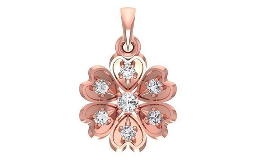 women heart pendant 3d printable jewelry necklace circular precious jewel gem engagement pendants diamond roundel cocktail fancy 3d print model - Mito3D