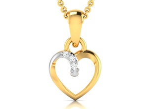 women heart pendant 3dm render gem wedding engagement jewel jewellery printable diamond gold jewelry sterling white brilliant platinum luxury precious necklace pendants 3d print model - Mito3D