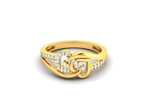 frauen herz ring 3dm stl obj fbx einzelheiten druckbar gold silber engagem engagement schmuck diamant stein saphir liebe rubin smaragd mode hand ringe 3d print model - Mito3D