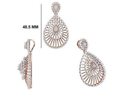 women heavy unique pendant stl fbx jcd details necklace jewellery diamond silver gold jewelry fancy fashion precious pendants heart gift girls 3d print model - Mito3D