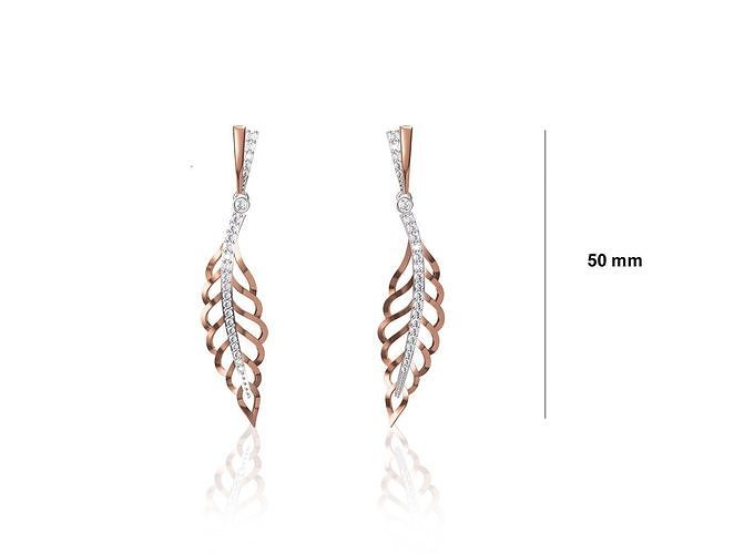 KADIN uzun küpe stl jcd detaylar Solitaire çiviler takı düğün nişan mücevher yazdırılabilir altın düşürmek elmas 3D print model - Mito3D