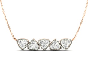 mulheres colar 3dm stl render diamante imprimível Casamento noivado gema jóia jóias coração ouro joalheria branco brilhante platina luxo precioso pingente pingentes colares delicado 3d print model - Mito3D