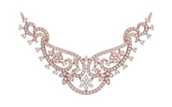 Frauen Halskette Anhänger 3dm stl obj fbx rendert Einzelheiten Schmuck Diamant Silber Gold Juwel Engagement 3d print model - Mito3D