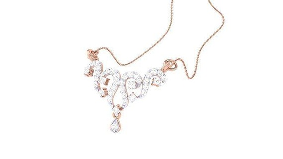 women necklace pendants 3dm stl obj fbx renders details pendant jewelry roundel circular round fancy cocktail necklaces diamond 3d print model - Mito3D