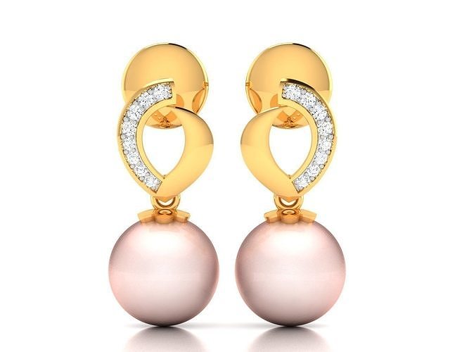 women opal stone earrings earring english lock 3d print printable jewelry jewel dangle modelling cnc prototype model cgtrader diamonds gem gold jewellery bijouterie 3D print model - Mito3D