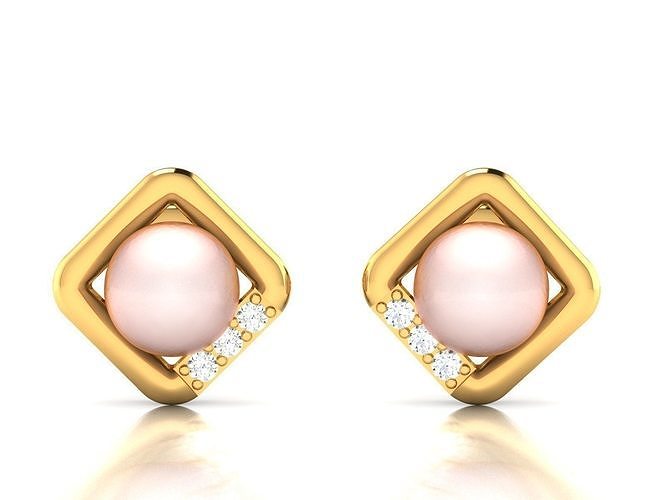 women opal stone earrings hoop earrings diamond earring round usa canada jewelry jewel printable 3dearrings 3dprinting cad israel italy mexico diamonds brilliant  3D print model - Mito3D
