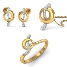 KADIN pandant yüzük küpe 3dm vermek kolye düğün nişan mücevher yazdırılabilir elmas gümüş altın takı sterlin beyaz parlak kolyeler 3d print model - Mito3D