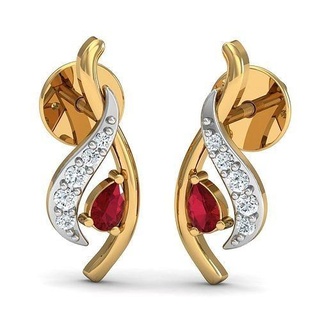 women pear diamond earrings 3dm stl fbx obj render details earring hoop 3dmodel cad jewelry usa canada diamonds emerald 3dprinting 3d delicate silver jewel gem ring 3d print model - Mito3D