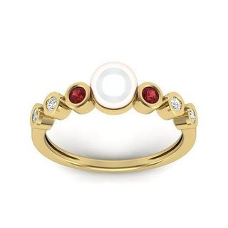 mujer perla anillo 3dm detalles Boda compromiso aniversario nupcial promesa enamorado propuesta joyería joya oro diamante imprimible anillos 3d print model - Mito3D