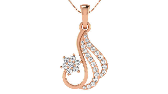 femmes earrings ensemble 3dm rendre détail pendentif boucles d'oreilles mariage pendentifs clous cerceaux huggies Collier combo Rose bijoux imprimable diamant 3D print model - Mito3D