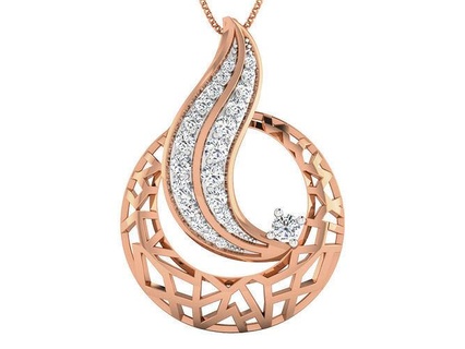 women pendant-earrings set 3dm stl render detail pendant earrings wedding jewellery printable diamond jewelry combo rose pendants studs hoopsandhuggies necklace 3d print model - Mito3D