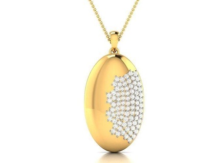 KADIN kolye düğün mücevher yazdırılabilir beyaz altın gümüş platin nişan parlak Solitaire elmas takı 3d print model - Mito3D