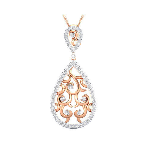 women pendant jewelry gold printable luxury carat platinum precious gem engagement silver solitaire diamond brilliant necklace pendants 3D print model - Mito3D